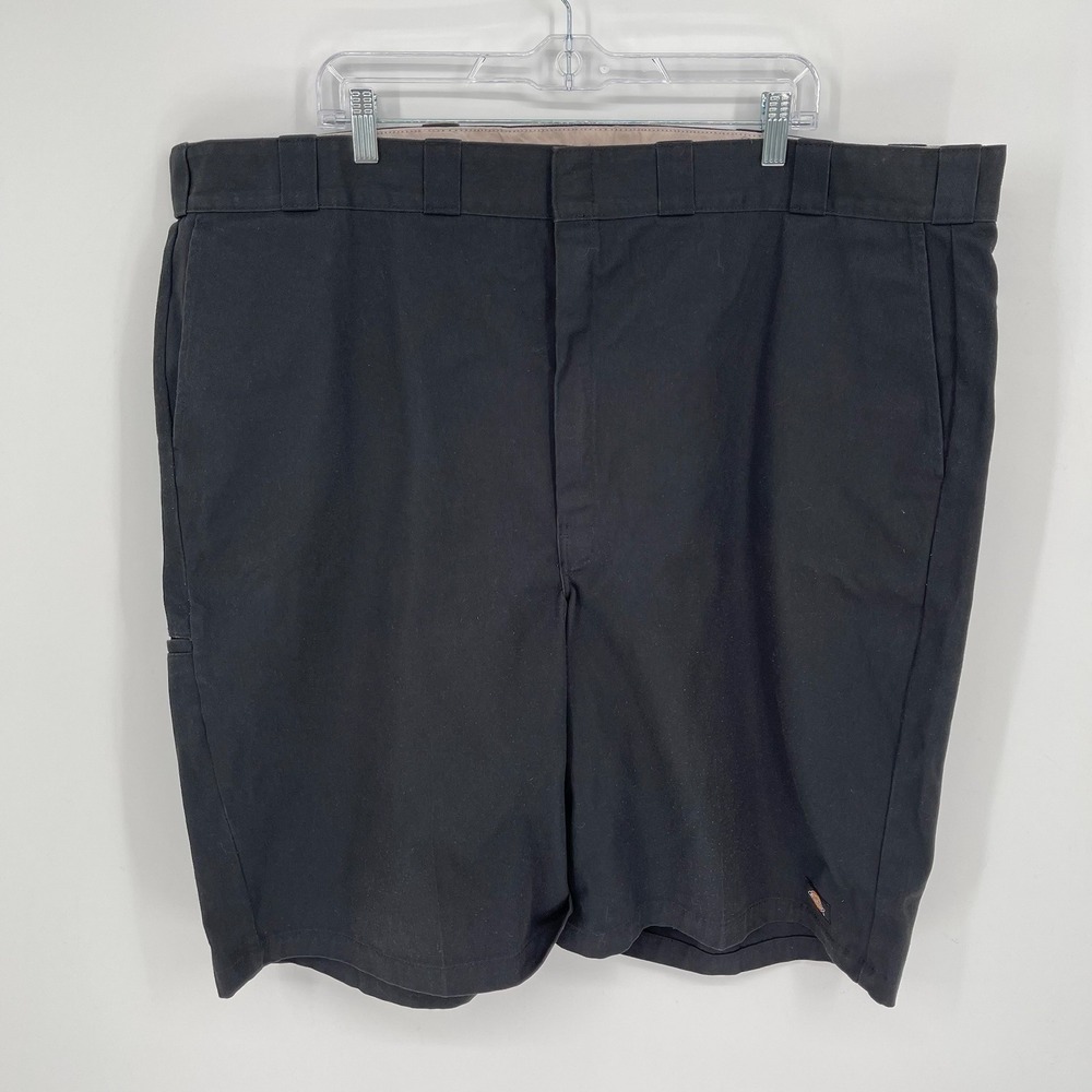 Dickies Men's Black Flat Front Twill Multi-Pocket Casual Work‎ Shorts Size 48